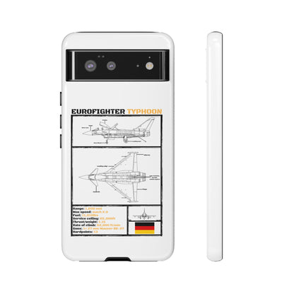 Eurofighter typhoon Schematic edition phone case (Luftwaffe Colour-Way)