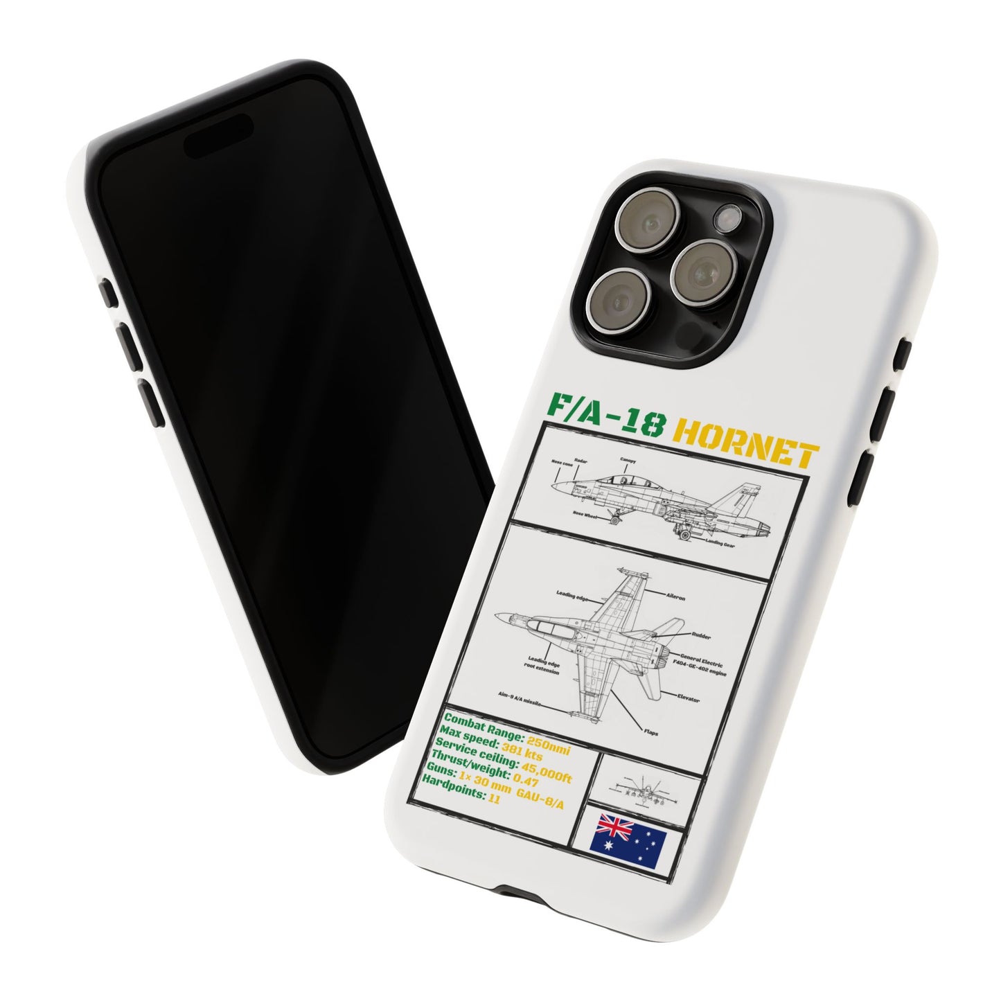 F/A-18 Hornet Schematic edition phone case (RAAF Colour-Way)