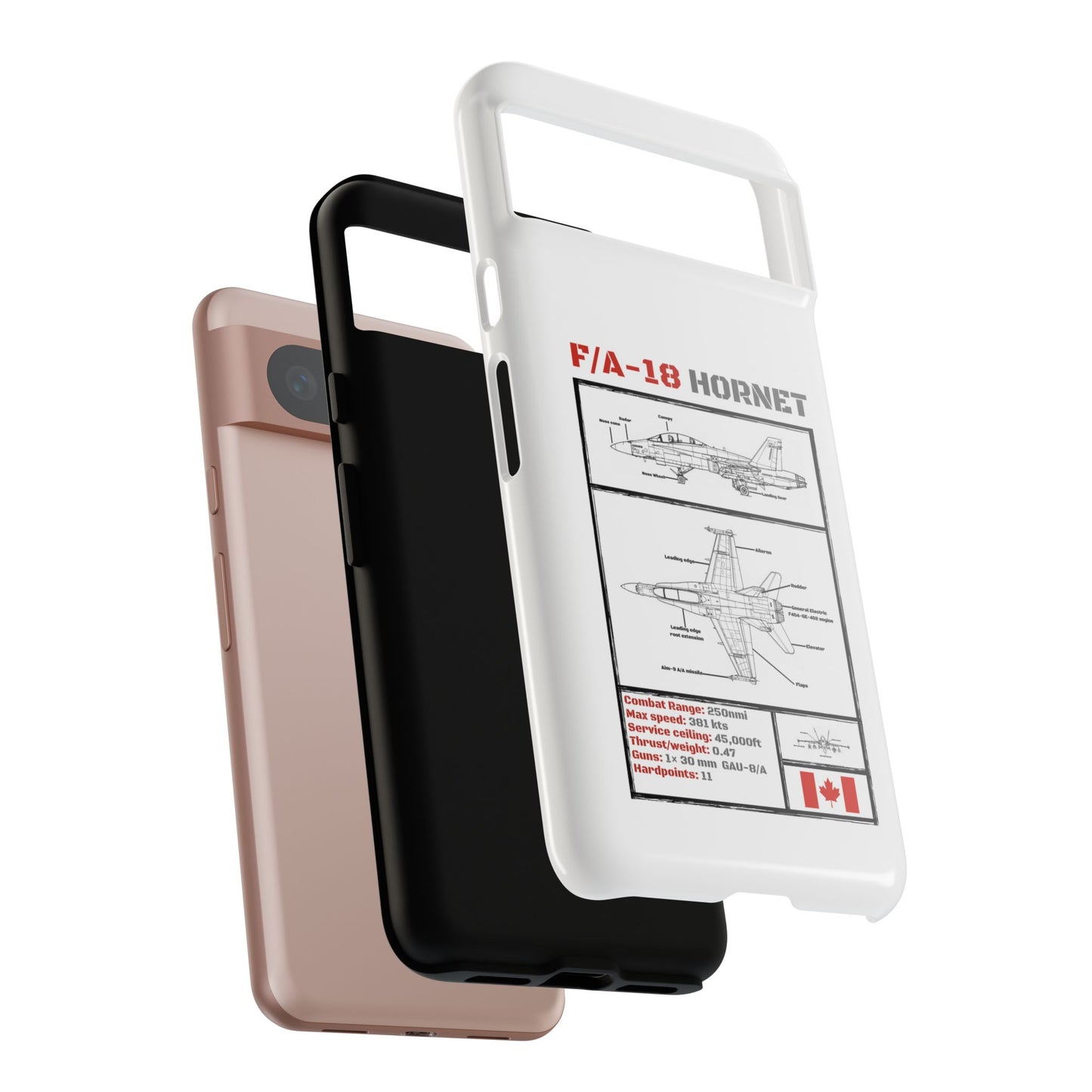F/A-18 Hornet Schematic edition phone case (RCAF Colour-Way)