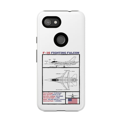 F-16 Fighting Falcon Schematic edition phone case (USAF Colour-Way)