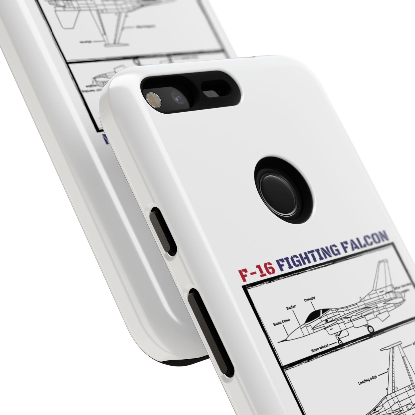 F-16 Fighting Falcon Schematic edition phone case (USAF Colour-Way)