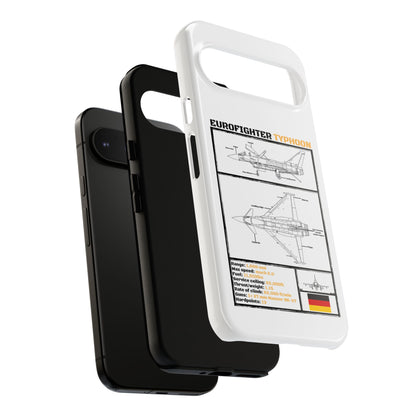 Eurofighter typhoon Schematic edition phone case (Luftwaffe Colour-Way)