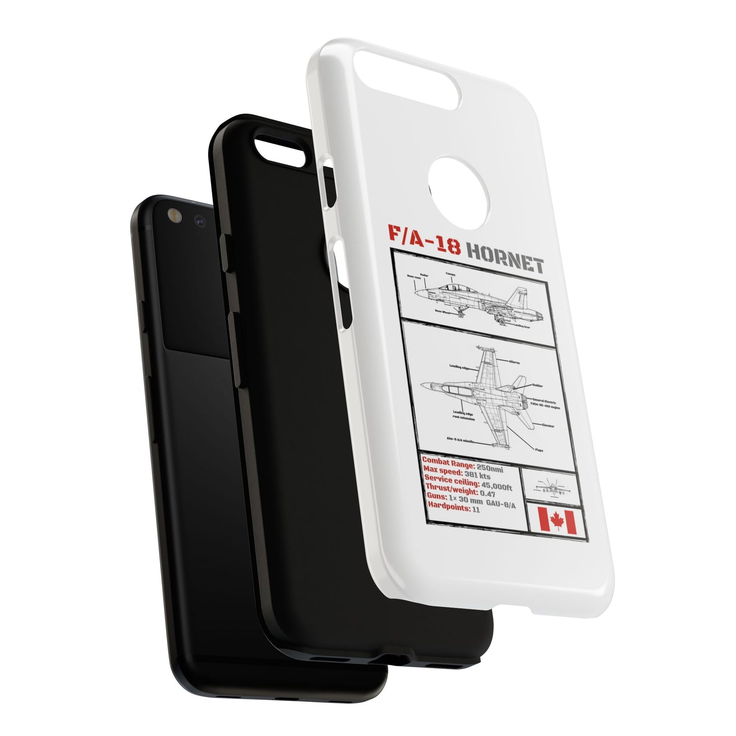 F/A-18 Hornet Schematic edition phone case (RCAF Colour-Way)