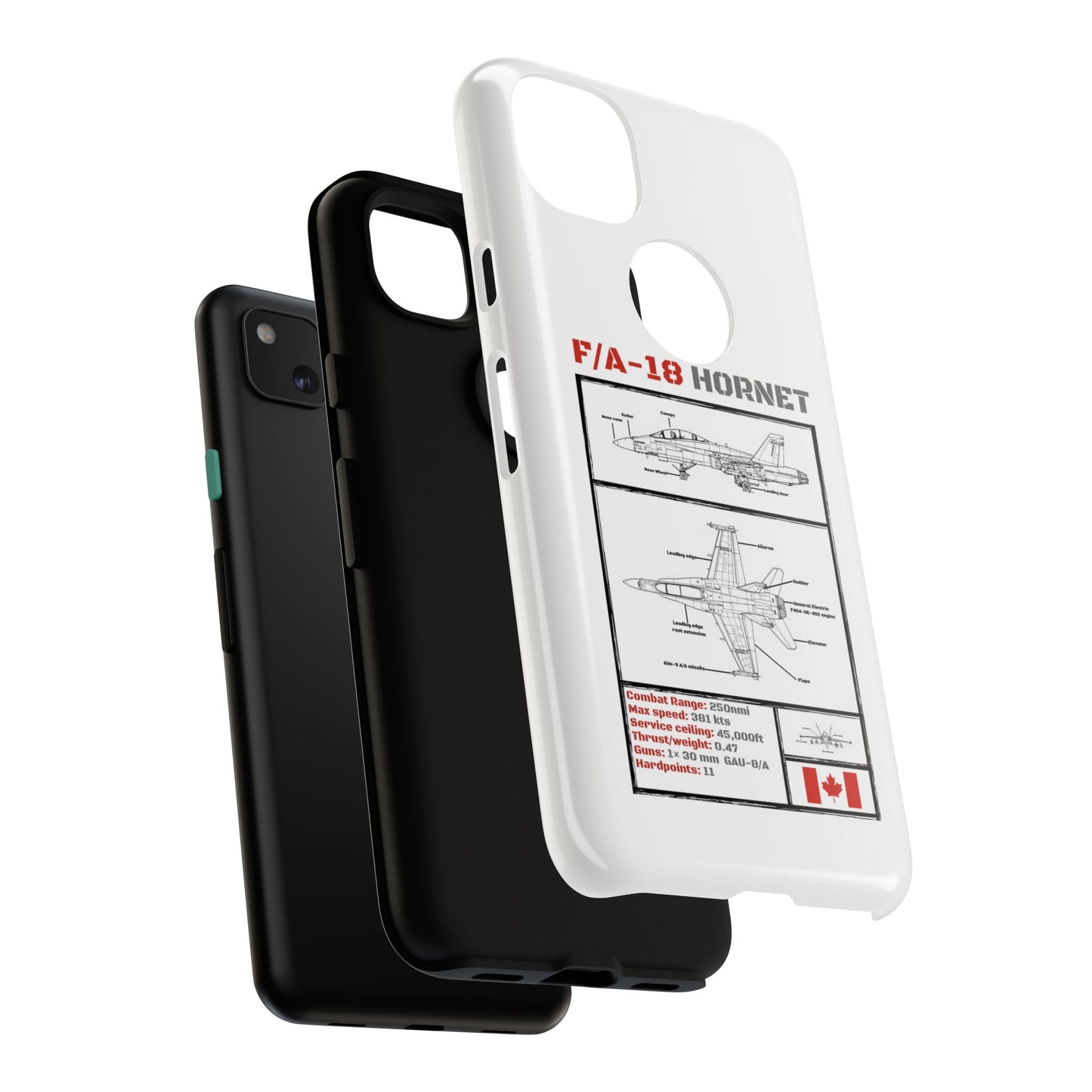 F/A-18 Hornet Schematic edition phone case (RCAF Colour-Way)