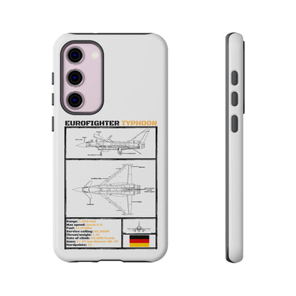 Eurofighter typhoon Schematic edition phone case (Luftwaffe Colour-Way)