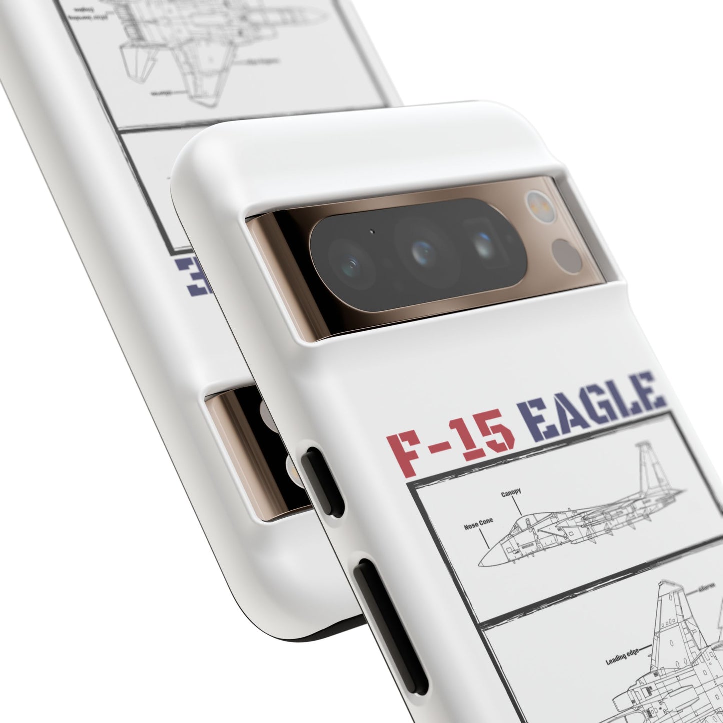 F-15 Schematic edition phone case