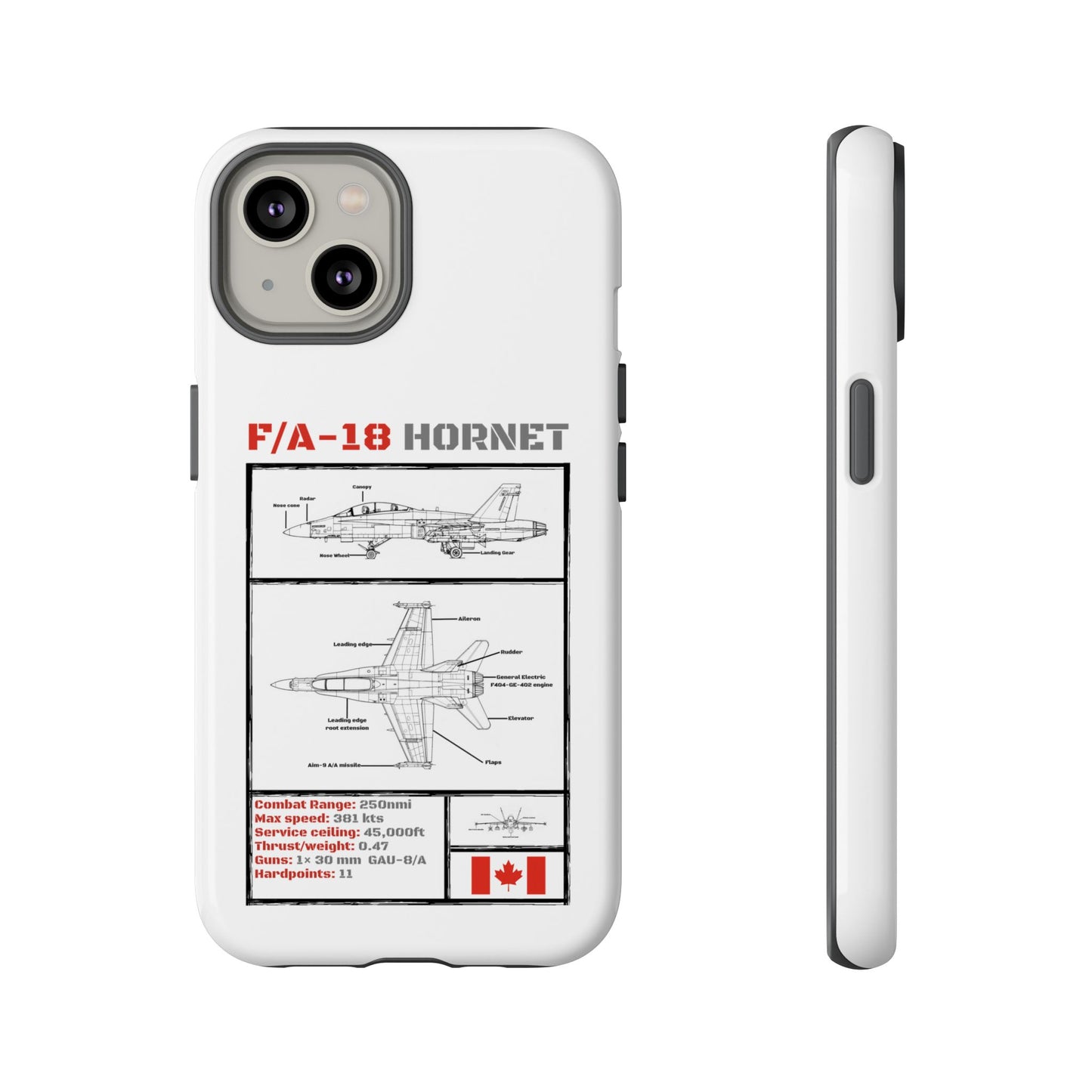 F/A-18 Hornet Schematic edition phone case (RCAF Colour-Way)