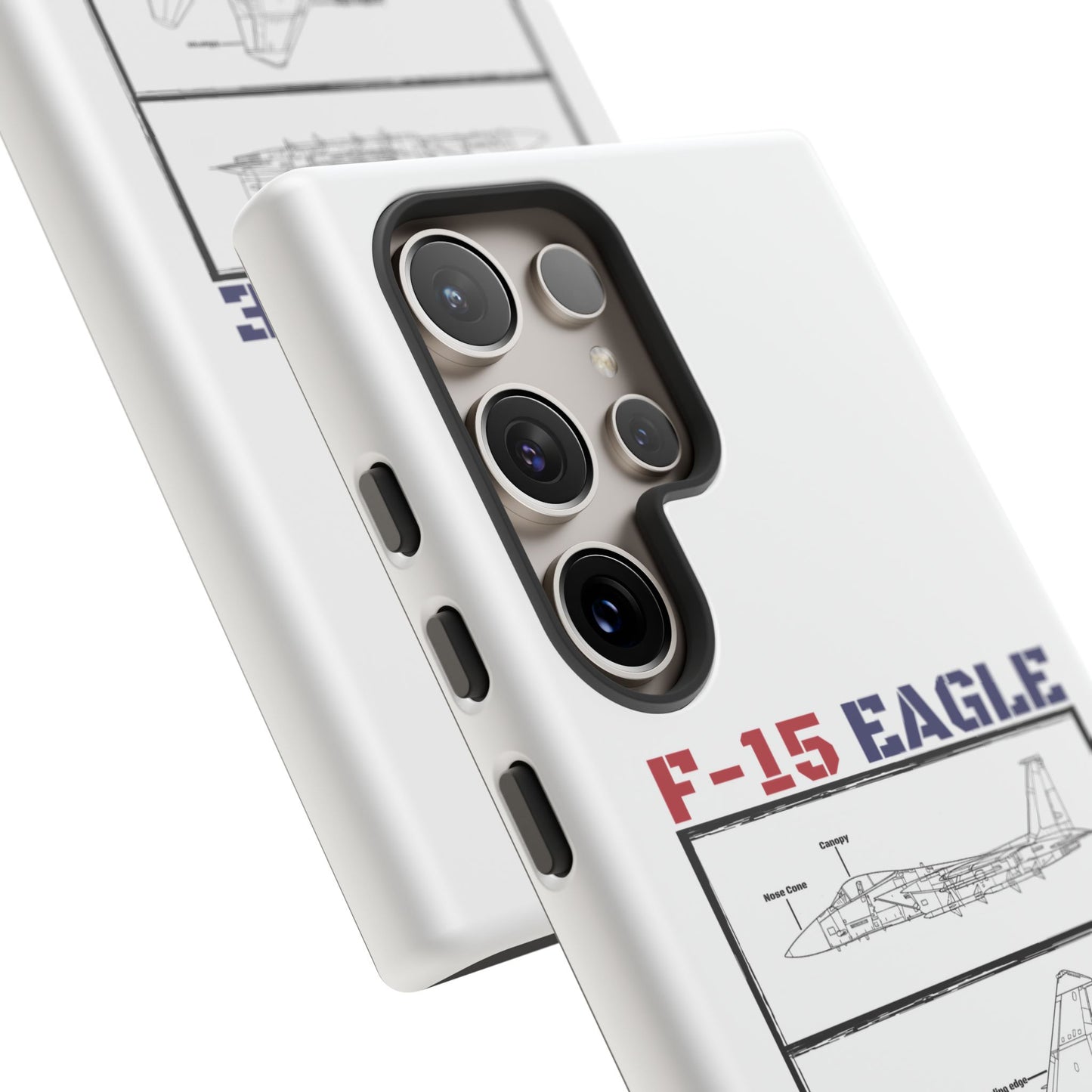 F-15 Schematic edition phone case