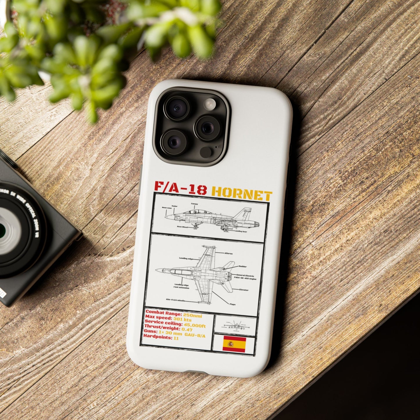 F/A-18 Hornet Schematic edition phone case (EDA Colour-Way)