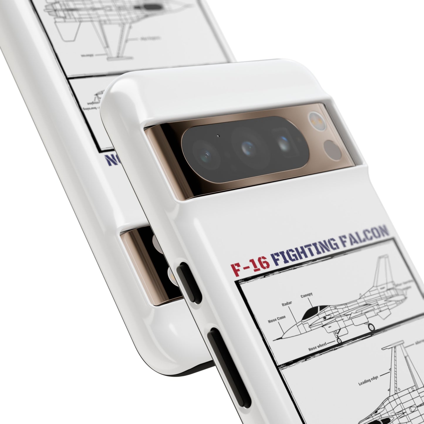 F-16 Schematic rigid Phone Case (USAF colour-ways)