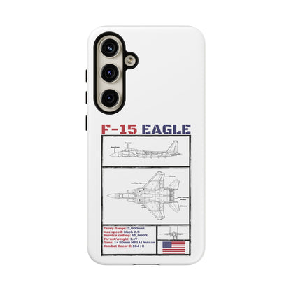 F-15 Schematic edition phone case