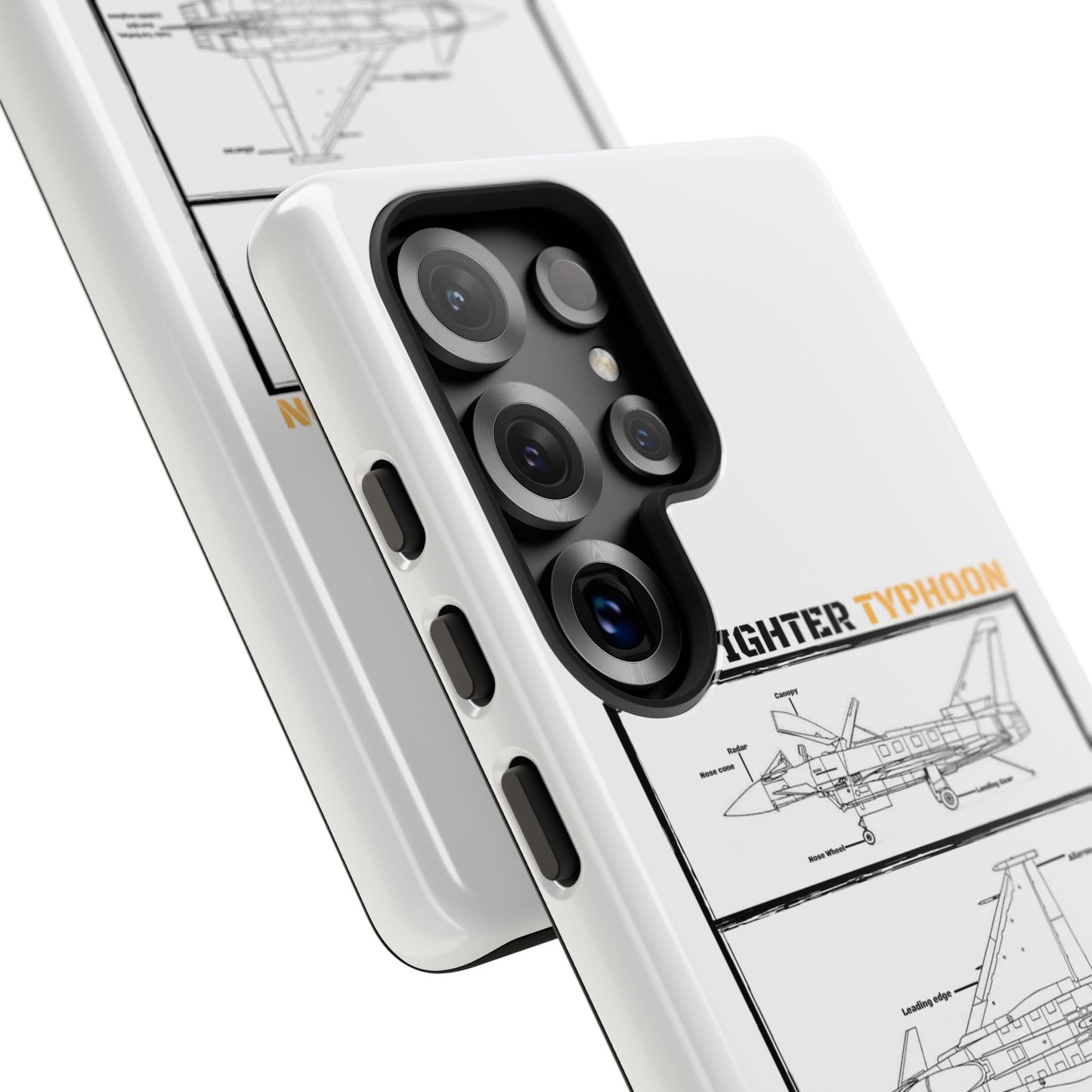 Eurofighter typhoon Schematic edition phone case (Luftwaffe Colour-Way)