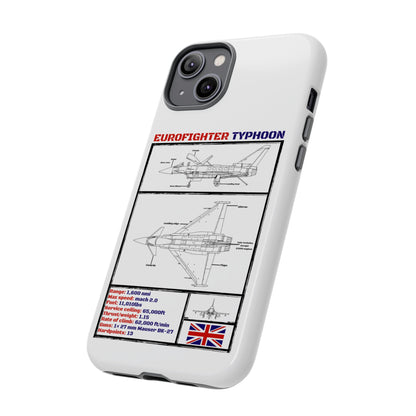 Eurofighter typhoon Schematic edition phone case (RAF Colour-Way)
