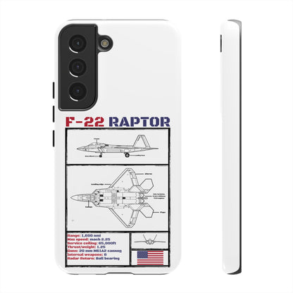 F-22 Raptor Schematic edition phone case (USAF Colour-Way)