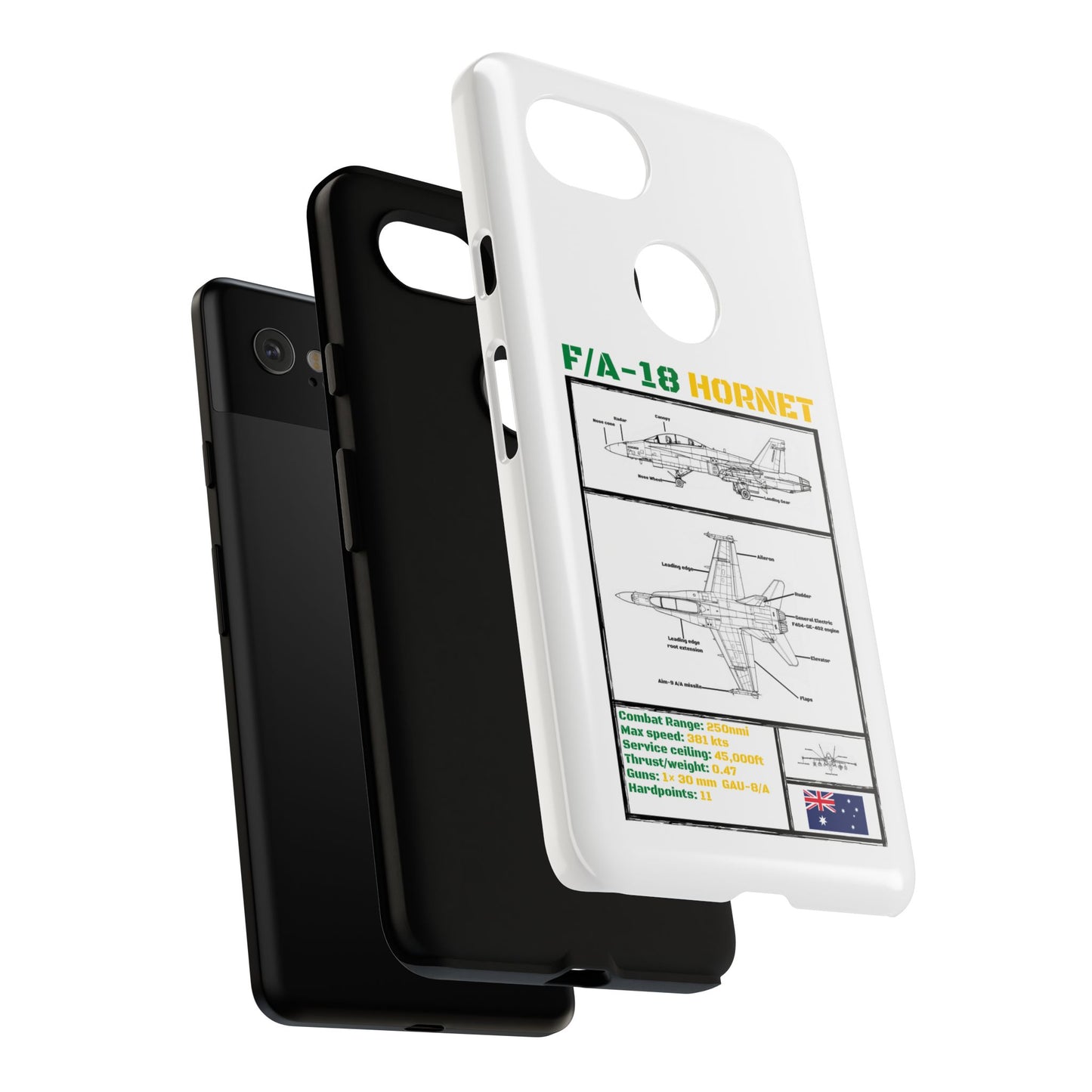 F/A-18 Hornet Schematic edition phone case (RAAF Colour-Way)