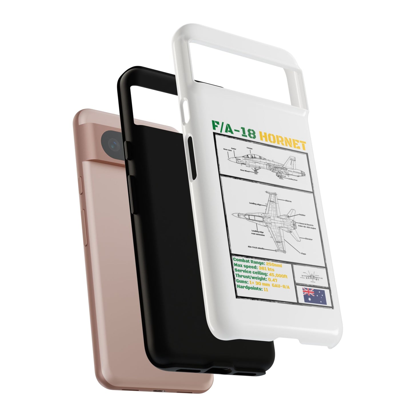 F/A-18 Hornet Schematic edition phone case (RAAF Colour-Way)