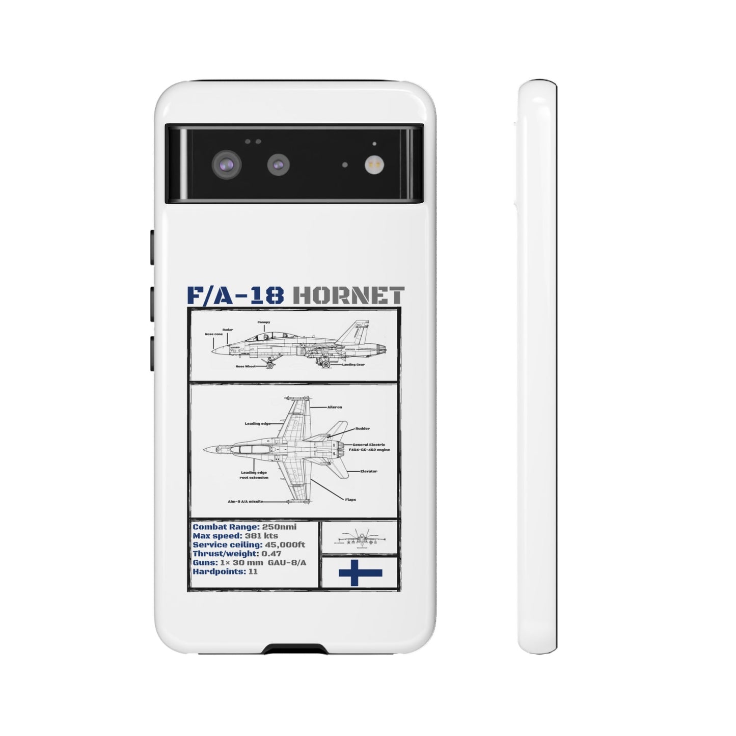 F/A-18 Hornet Schematic edition phone case (FAF Colour-Way)