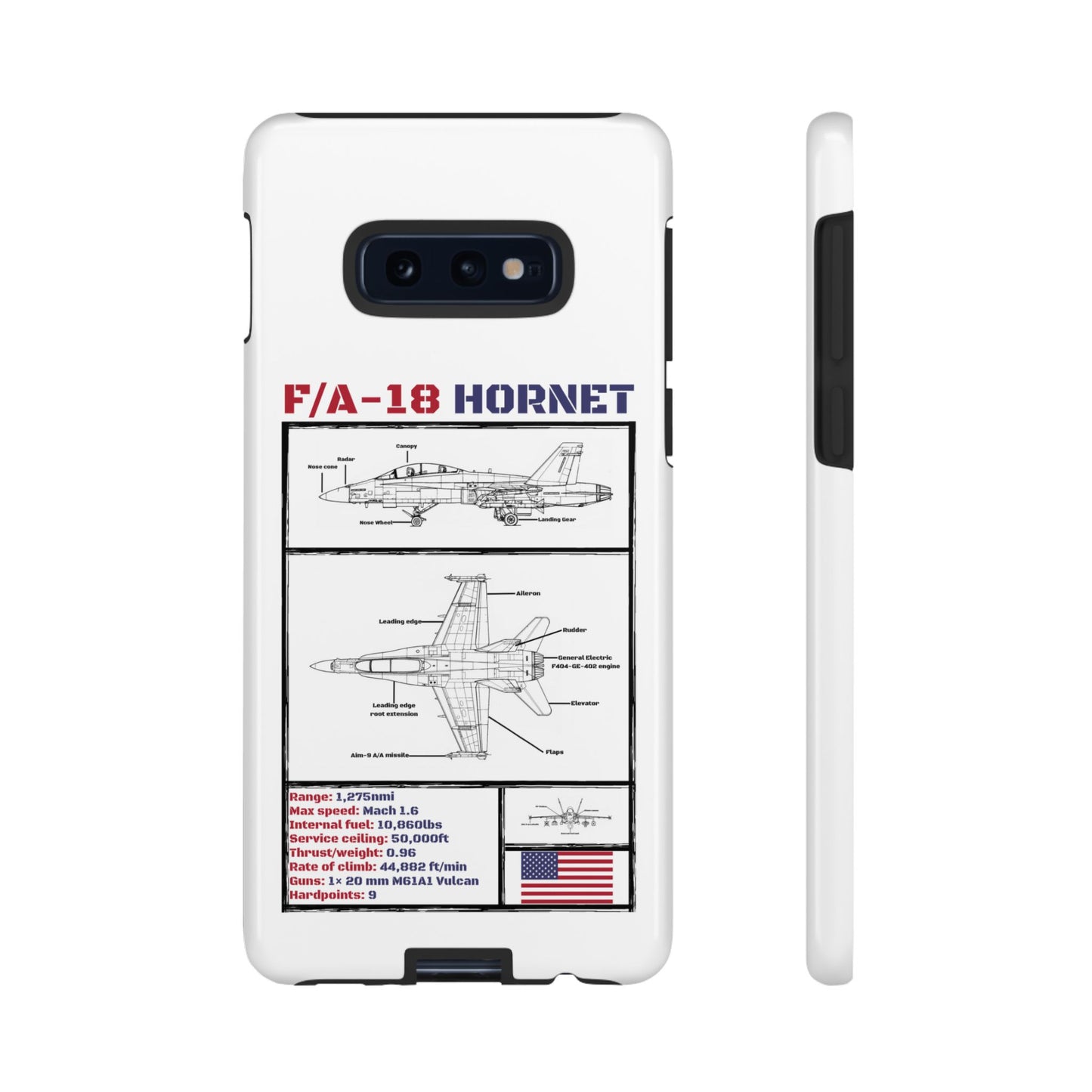 F/A-18 Hornet Schematic edition phone case (USAF Colour-Way)
