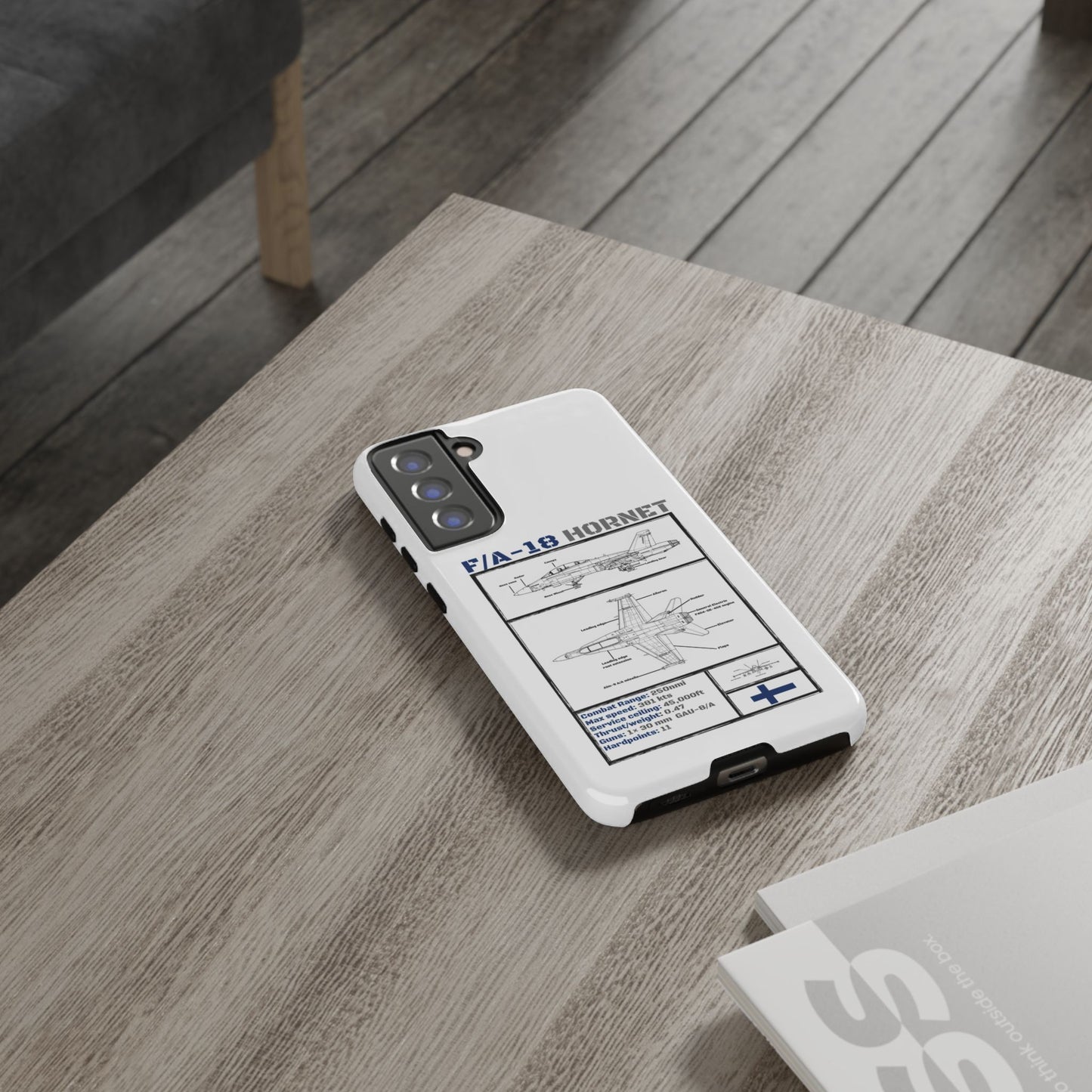 F/A-18 Hornet Schematic edition phone case (FAF Colour-Way)