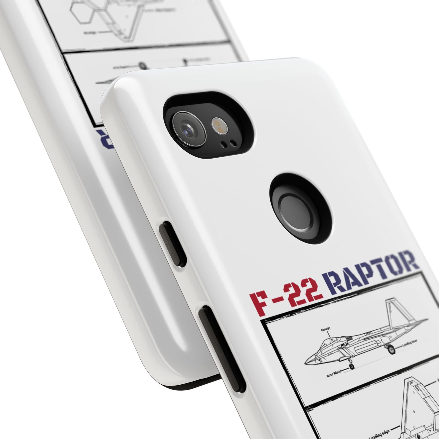F-22 Raptor Schematic edition phone case (USAF Colour-Way)