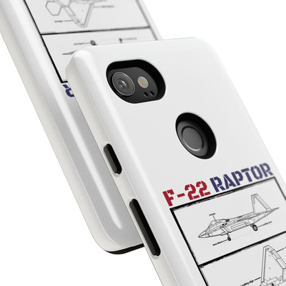 F-22 Raptor Schematic edition phone case (USAF Colour-Way)