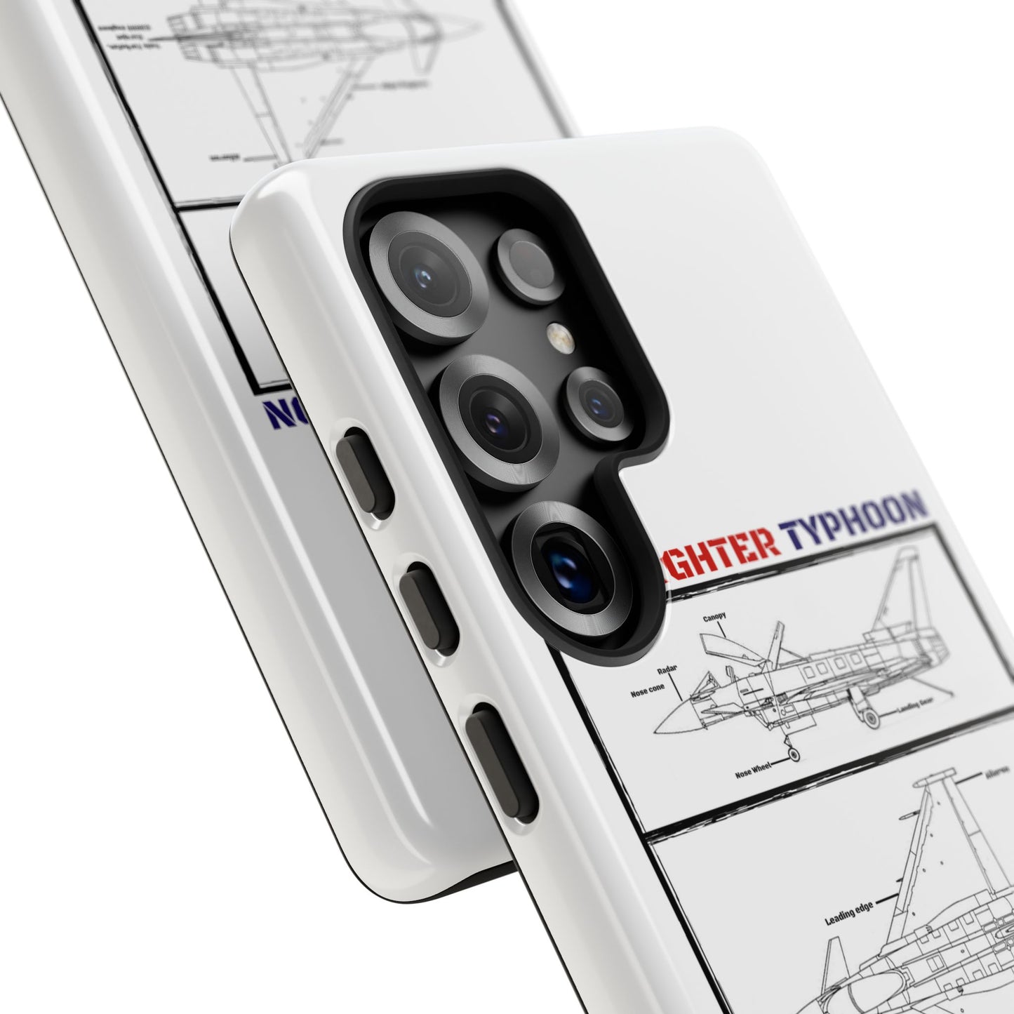 Eurofighter typhoon Schematic edition phone case (RAF Colour-Way)