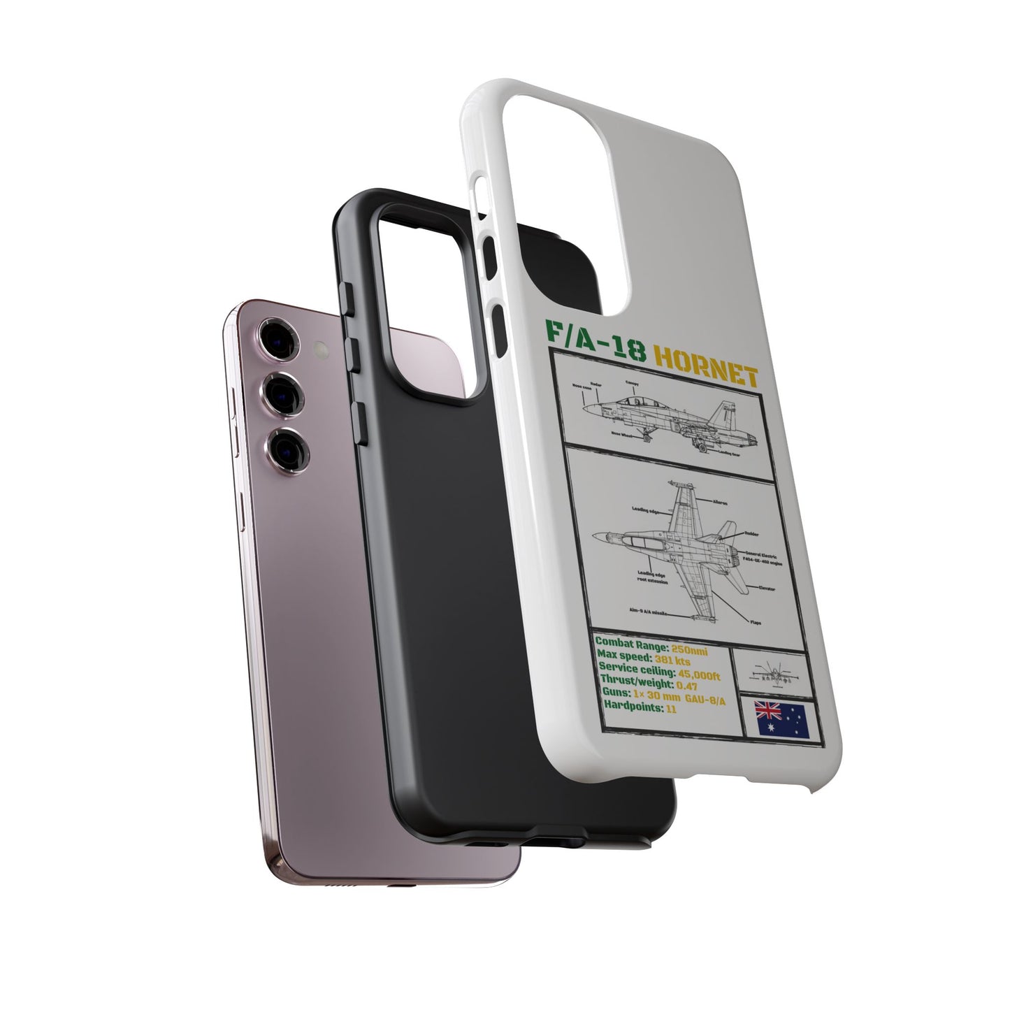 F/A-18 Hornet Schematic edition phone case (RAAF Colour-Way)
