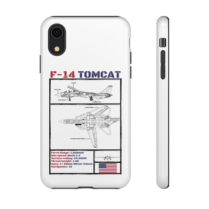 F-14 Tomcat Schematic edition phone case (USAF Colour-Way)
