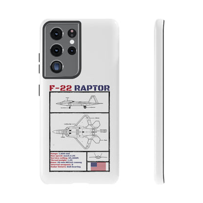 F-22 Raptor Schematic edition phone case (USAF Colour-Way)