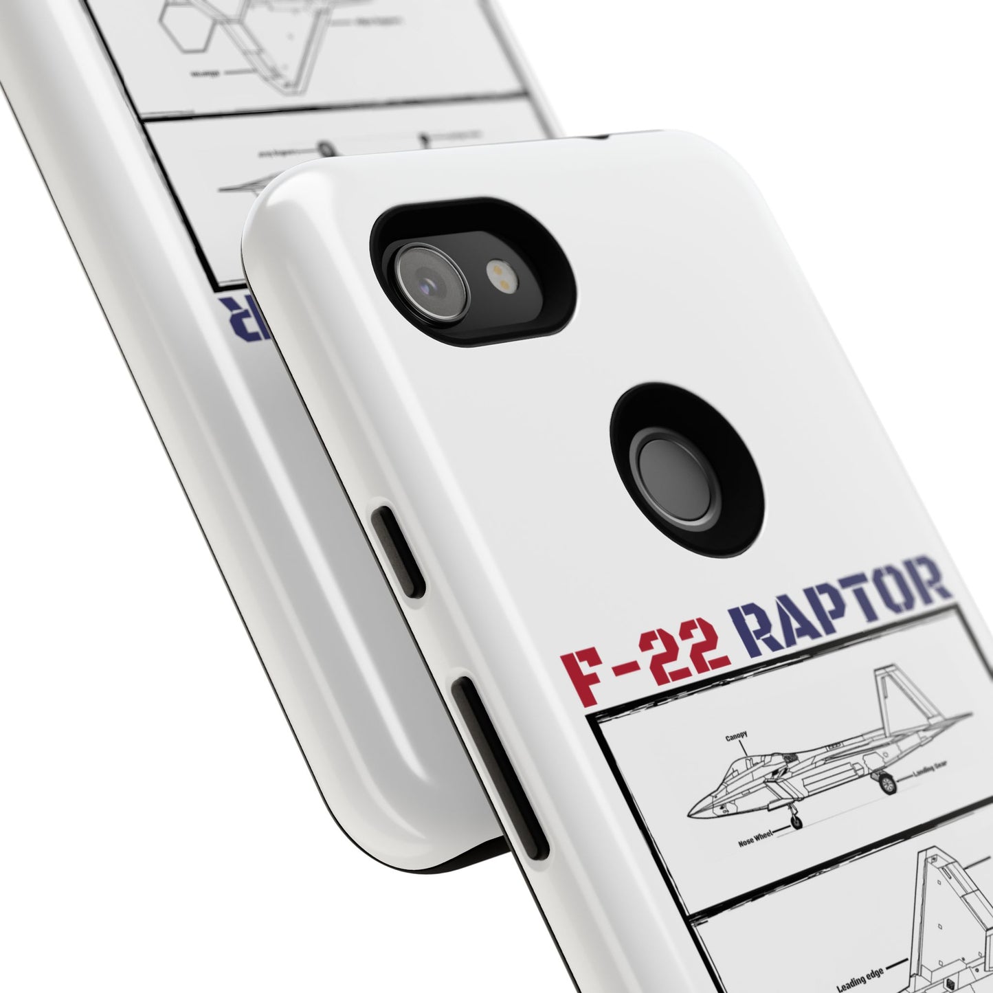 F-22 Raptor Schematic edition phone case (USAF Colour-Way)