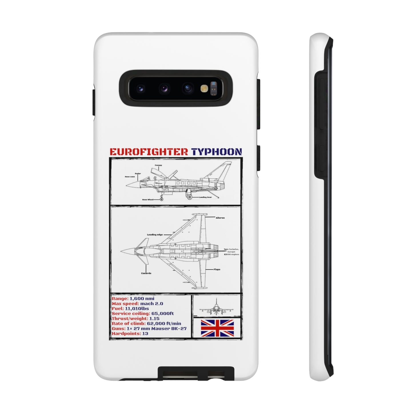 Eurofighter Typhoon Rigid Phone Case (RAF colour-ways)