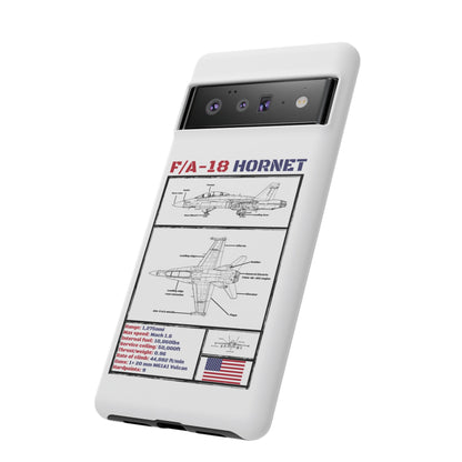 F/A-18 Hornet Schematic edition phone case