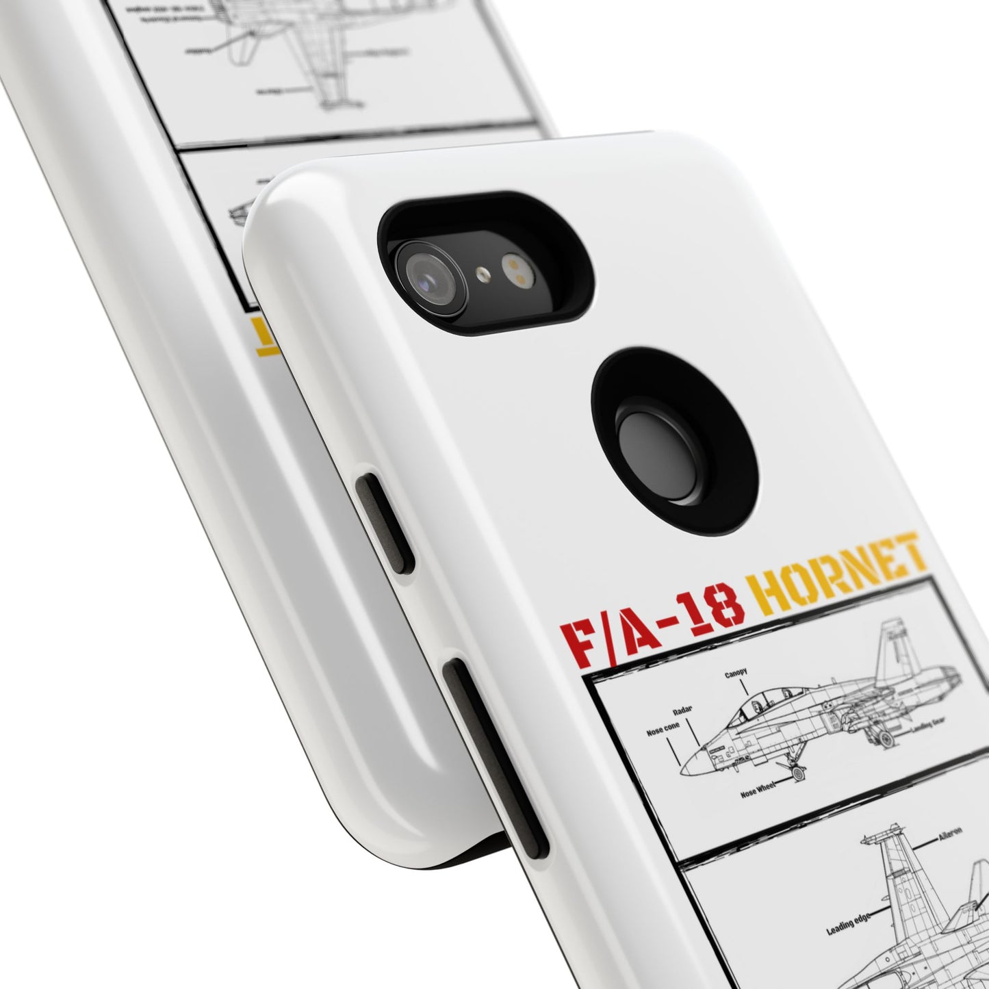 F/A-18 Hornet Schematic edition phone case (EDA Colour-Way)