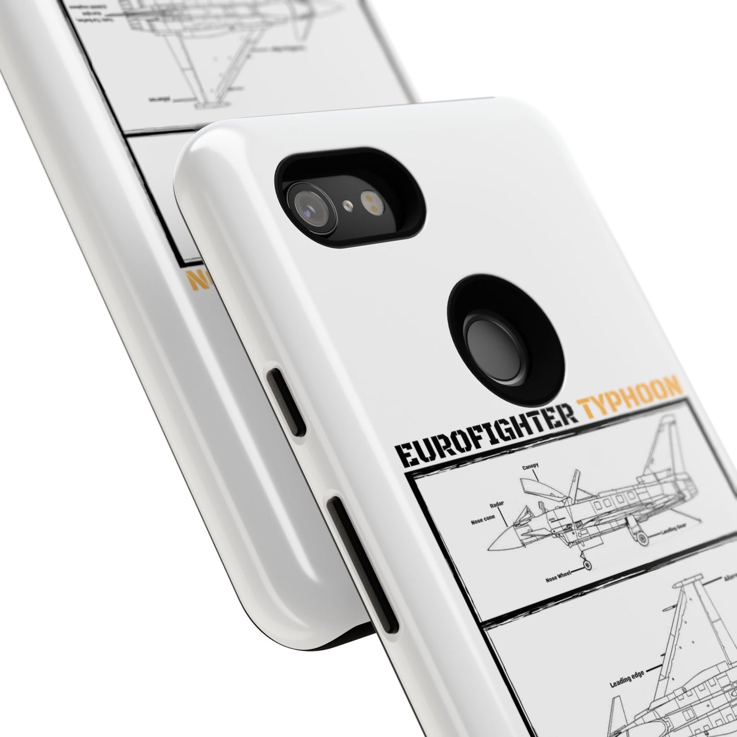Eurofighter typhoon Schematic edition phone case (Luftwaffe Colour-Way)