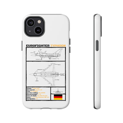 Eurofighter typhoon Schematic edition phone case (Luftwaffe Colour-Way)