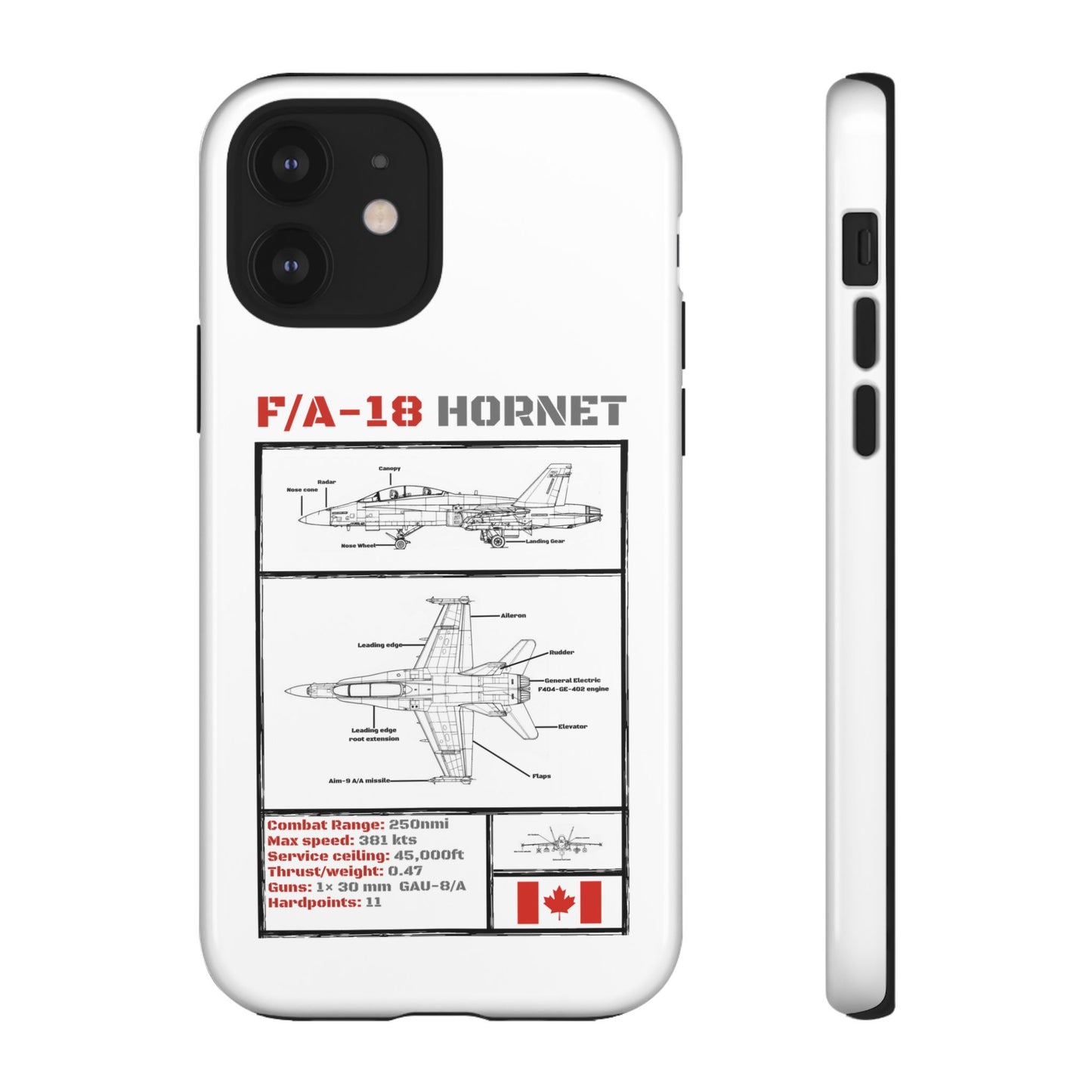 F/A-18 Hornet Schematic edition phone case (RCAF Colour-Way)