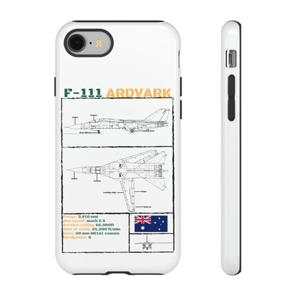 F111 Aardvark  Schematic Durable Phone Case (RAAF colouways)