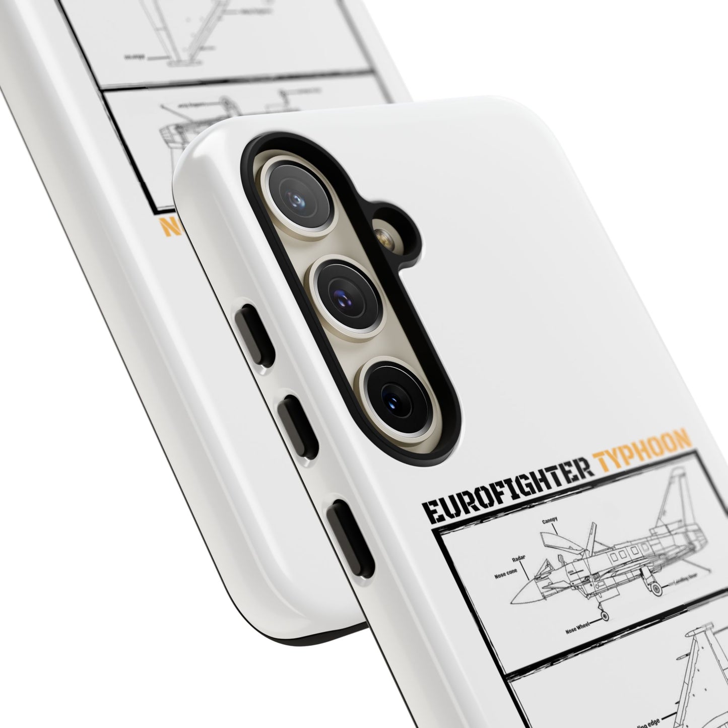 Eurofighter typhoon Schematic edition phone case (Luftwaffe Colour-Way)