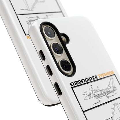 Eurofighter typhoon Schematic edition phone case (Luftwaffe Colour-Way)