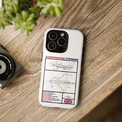 Eurofighter typhoon Schematic edition phone case (RAF Colour-Way)