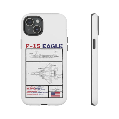 F-15 Schematic edition phone case