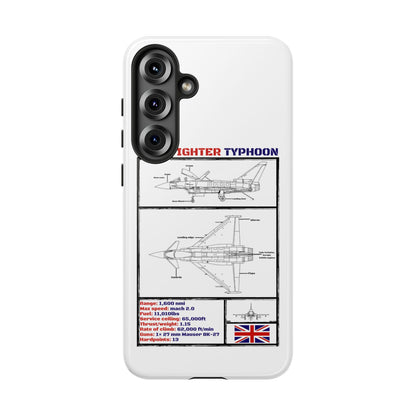 Eurofighter typhoon Schematic edition phone case (RAF Colour-Way)