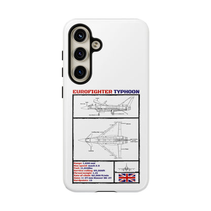 Eurofighter typhoon Schematic edition phone case (RAF Colour-Way)