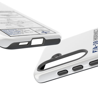 F/A-18 Hornet Schematic edition phone case (FAF Colour-Way)