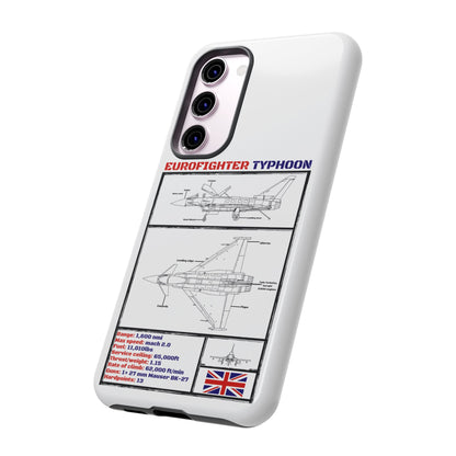 Eurofighter typhoon Schematic edition phone case (RAF Colour-Way)