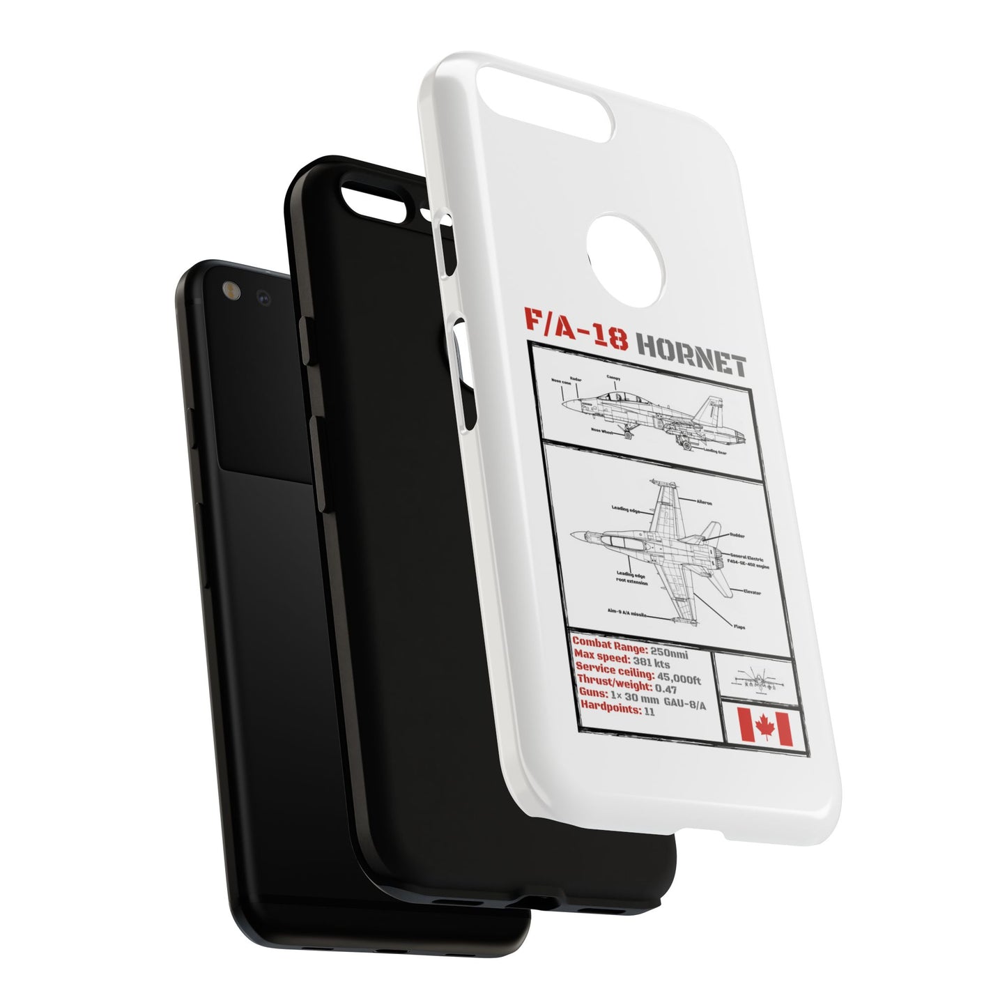 F/A-18 Hornet Schematic edition phone case (RCAF Colour-Way)