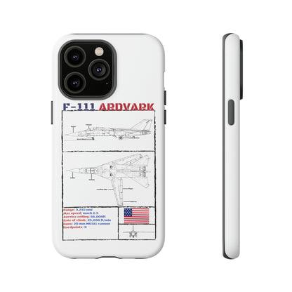 F111 Aardvark  Schematic Durable Phone Case (USAF Colourways)