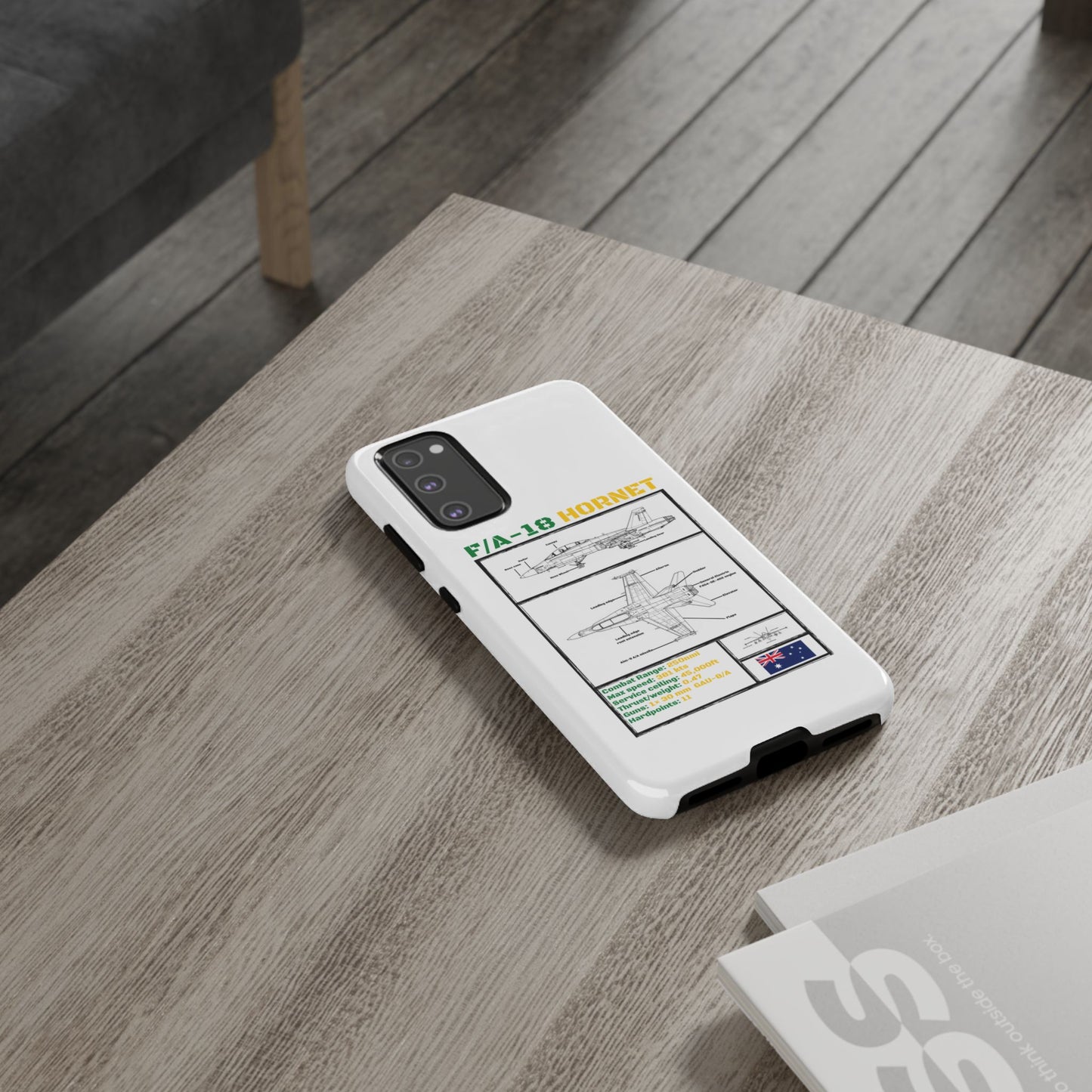 F/A-18 Hornet Schematic edition phone case (RAAF Colour-Way)