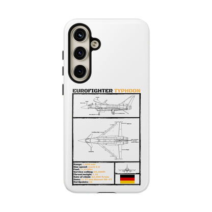 Eurofighter typhoon Schematic edition phone case (Luftwaffe Colour-Way)