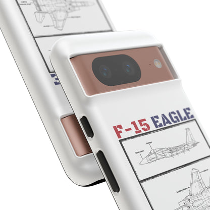 F-15 Schematic edition phone case